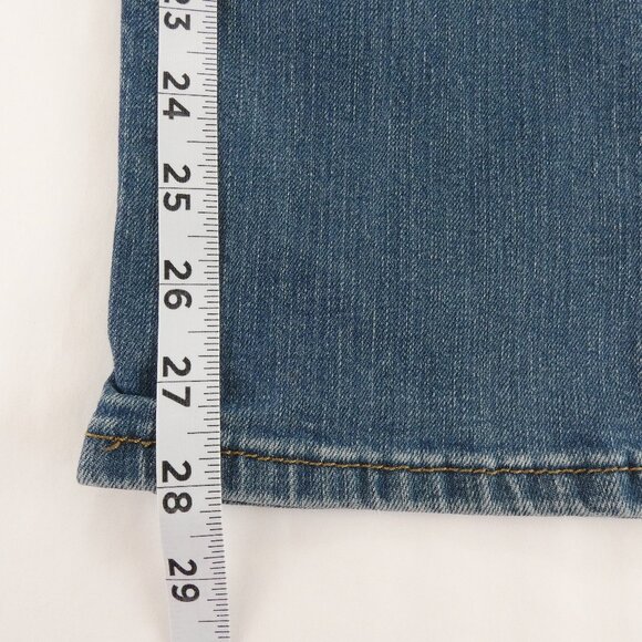 Levis 513 Jeans Mens 32x28 Blue Slim Straight Fit Stretch Denim Pants 98% Cotton - Picture 16 of 16